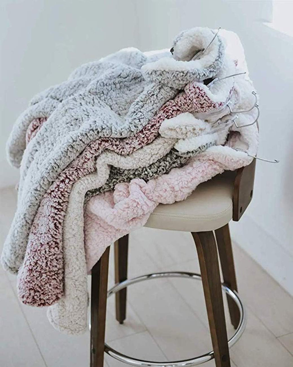 Women's Oversized Long Sleeve 1/4 Zipper Sherpa Fleece Pullover Sweatshirt Coat for Winter