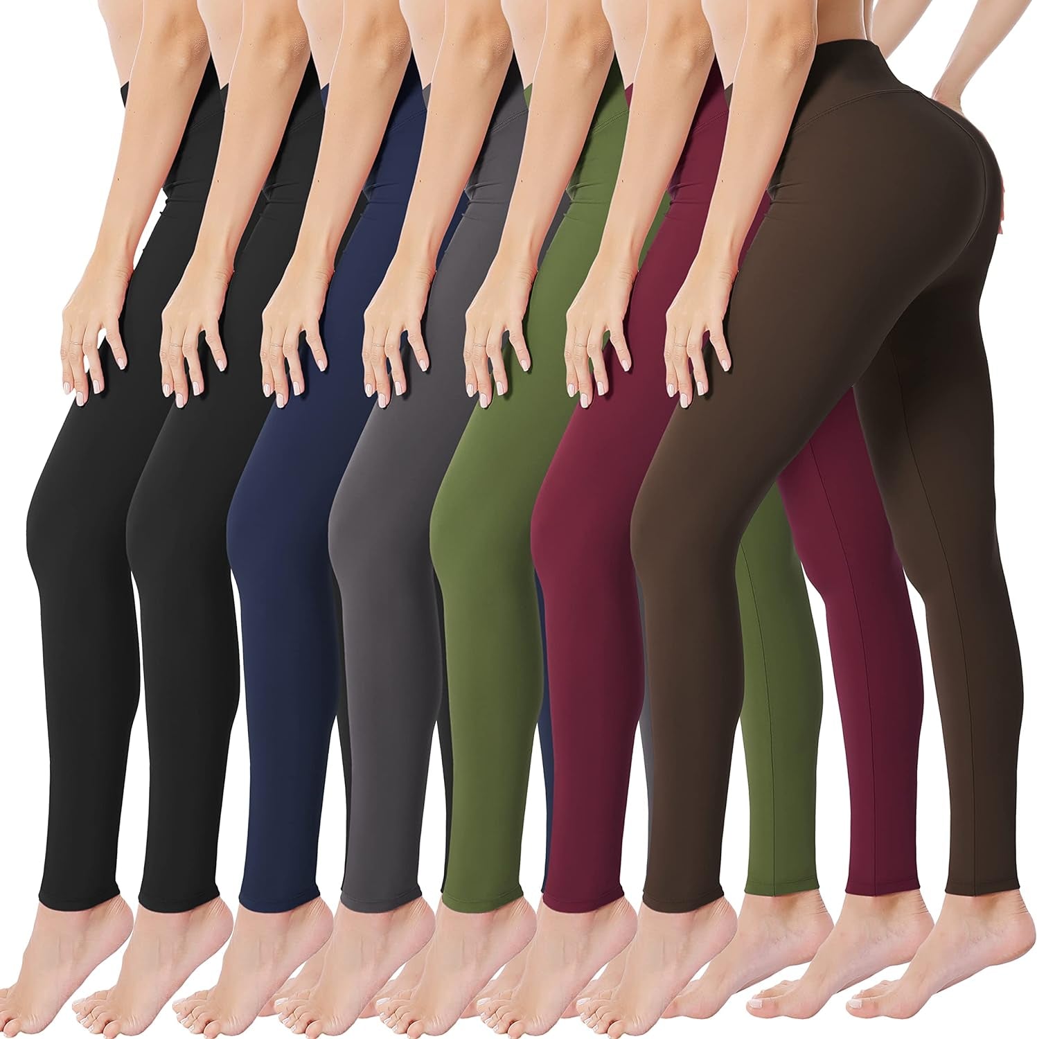 Creamlush Women's High-Waisted Leggings - Buttery Soft, Stretchy Tummy Control for Yoga and Running (Sizes S-3XL)