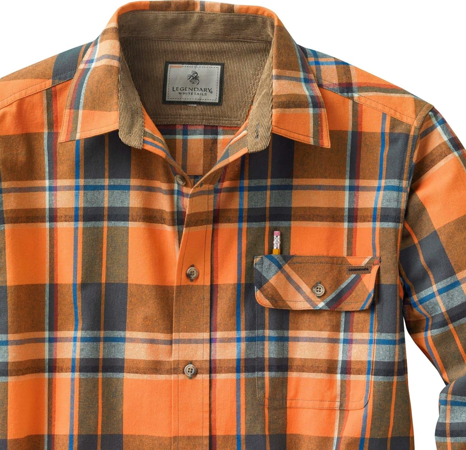 Men's 100% Cotton Long Sleeve Button-Down Flannel Shirt