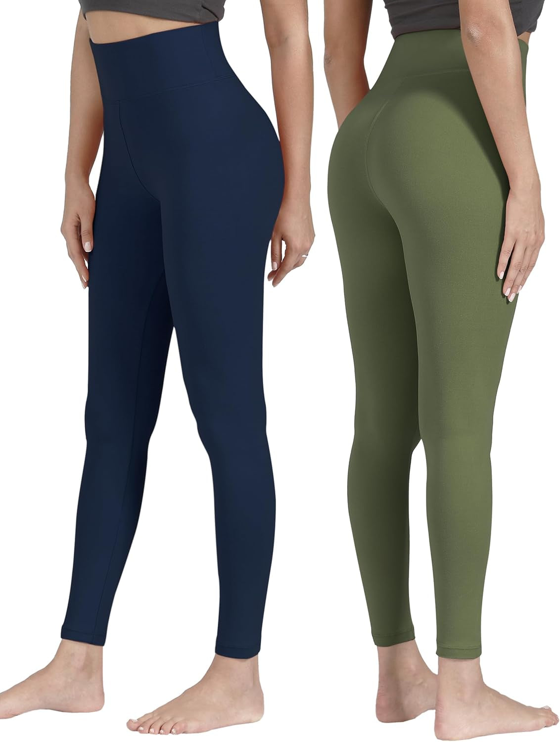 Creamlush Women's High-Waisted Leggings - Buttery Soft, Stretchy Tummy Control for Yoga and Running (Sizes S-3XL)
