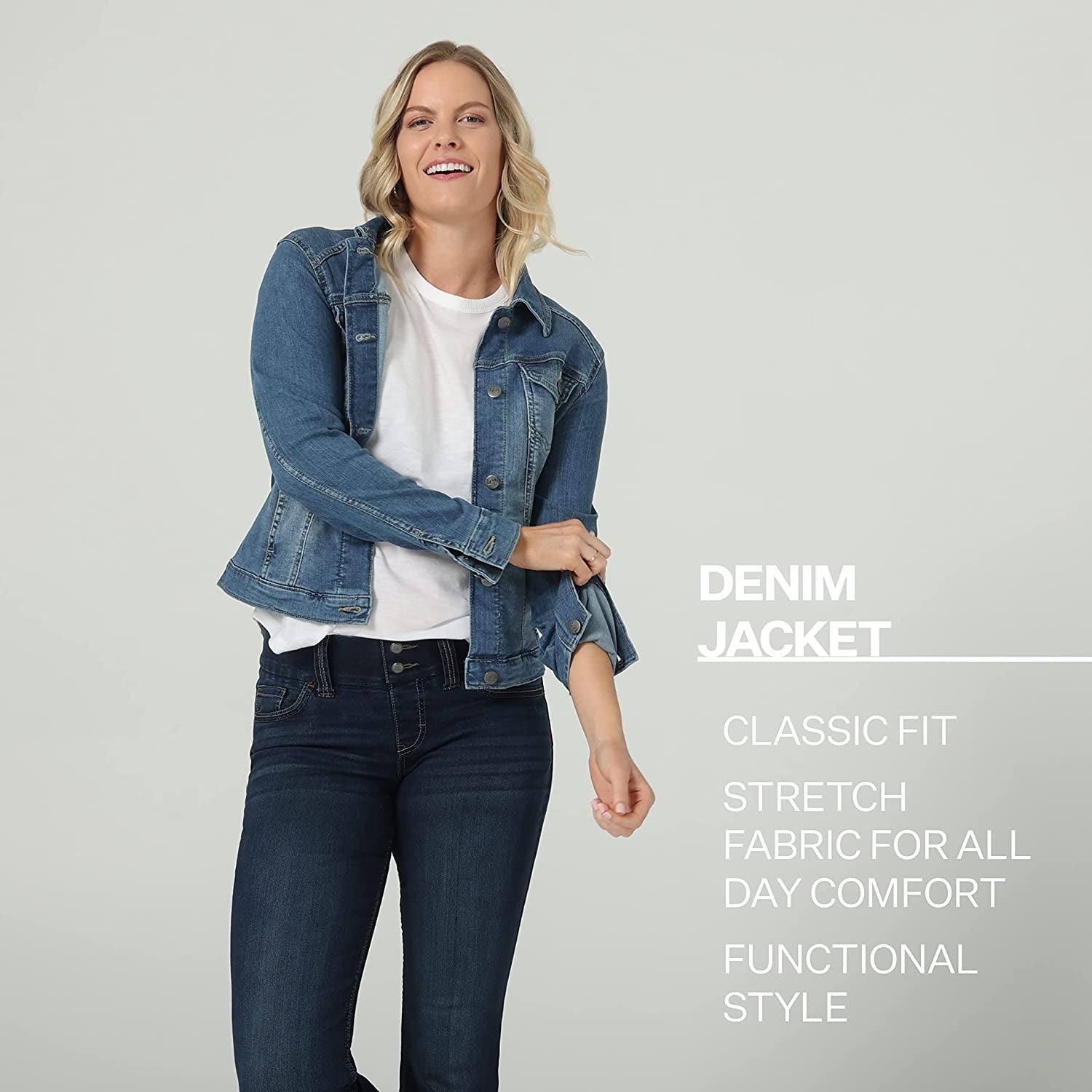 Plus Size Women's Denim Jacket